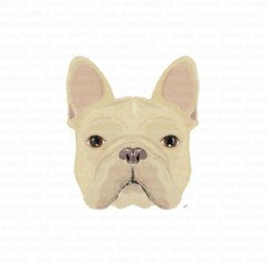 Downloadable PDF Blonde French Bulldog Art